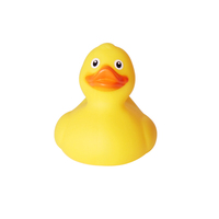 Jouet de bain personnalisé pour bébé, canard de bain jaune de 3 pouces, lesté, flottant, canard en caoutchouc pour course de canards