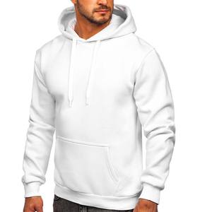 <b>White</b> Color Slim Fit Kangaroo Hoodie Plained Sweats <b>Sweatshirts</b> - Product Image 1