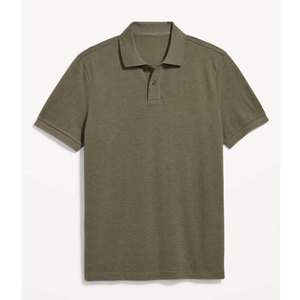 Camiseta para exteriores, camisa de secado rápido sin planchado, Polo de manga corta 100% perla de Color sólido para hombre - Product Image 3