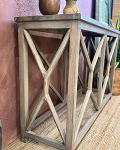 Mesa Consola de madera de mango contemporánea, diseño moderno para sala de estar, Hotel, dormitorio, comedor, uso en apartamento - Product Image 3