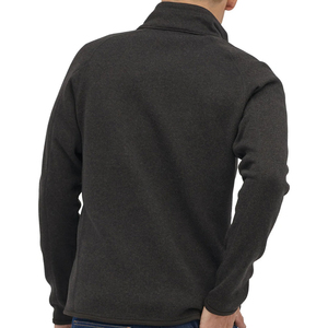 Haute qualité hommes pull polaire sweat 100% polyester recyclé tricoté polaire fermeture éclair veste d'hiver - Product Image 5