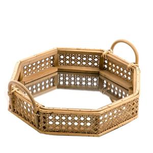 Vaisselle design faite à la main plateau de service en herbe pour traiteur décoration de vaisselle plateaux de service galvanisés et en bois - Product Image 6