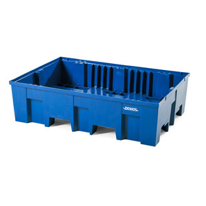 Vasca di raccolta in polietilene (PE) per 2 barili, stampata ad iniezione - Product Image 1