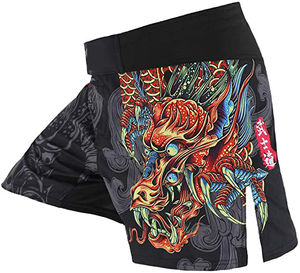 Pantalones cortos de boxeo Muay Thai personalizados de alta calidad para hombre al por mayor, pantalones cortos de poliéster lisos de lucha MMA para niños, ropa de artes marciales - Product Image 5