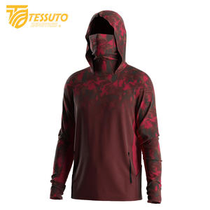 Fishing Wear <b>T</b>-<b>shirt</b> Unisex Quick-Drying Breathable Long-Sleeved <b>Shirts</b> Custom Design Camo Mask <b>Hoodie</b> UPF 50 100% Polyester - Product Image 4