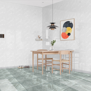 Carrelage de sol en céramique 40x40 cm GP 40 Carrelage brillant à impression numérique pour salon, cuisine, salle de bain et usage commercial - Product Image 3