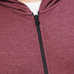 Sudaderas con capucha de moda para hombre de alta calidad, cuello con capucha de Color sólido puro con cremallera para invierno, venta al por mayor - Product Image 6