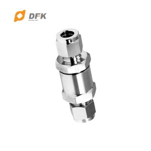 วาล์วกันกลับแบบข้อต่อท่อสแตนเลส 304 316 แบบข้อต่อสองชั้น สำหรับน้ำ อุณหภูมิสูง แก๊ส น้ำมัน - Product Image 5