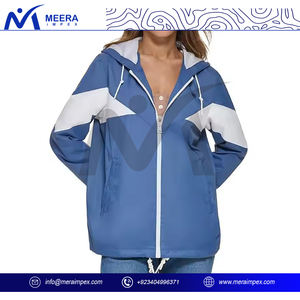 Chaqueta cortavientos de moda para mujer, abrigo de lana impermeable ligero, capucha, ropa deportiva al aire libre a prueba de viento, prendas de vestir exteriores informales estampadas - Product Image 2
