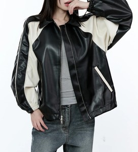 Nouvelle production femmes meilleure qualité veste pour femmes veste en cuir de mouton véritable hiver classique collège Style vestes en cuir - Product Image 6