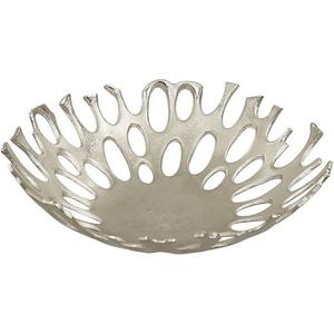 Tazón de plato grande de estilo americano, Decoración de mesa, artesanías de Metal, cuencos de exhibición de frutas, decoración del hogar, cuenco decorativo de aluminio plateado - Product Image 1