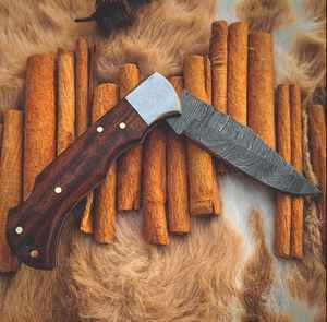 Couteaux pliants de poche personnalisables en acier Damas de haute qualité, couteaux pliants de poche personnalisables, couteaux en acier personnalisés - Product Image 3