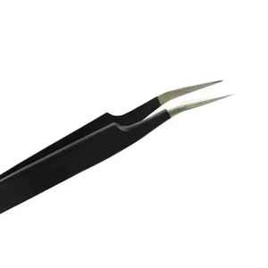 Ensemble de pinces à épiler professionnelles antidérapantes pour extensions de cils, prise parfaite, acier inoxydable japonais, antistatique - Product Image 5