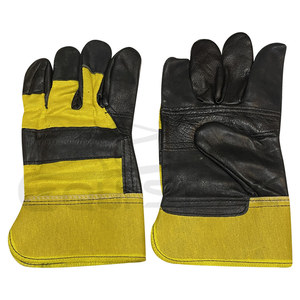 ถุงมือหนังสำหรับใช้งานในอุตสาหกรรมถุงมือทำงานหนังป้องกันการลื่นหน้าจอสัมผัสคุณสมบัติป้องกันความร้อน - Product Image 1
