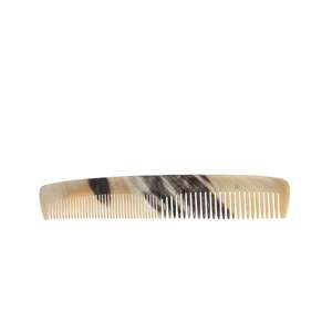 Peine de cuerno de búfalo natural para el crecimiento del cabello Cepillo tradicional no estático para hombres, mujeres, niños, Color negro Fabricante directo - Product Image 3