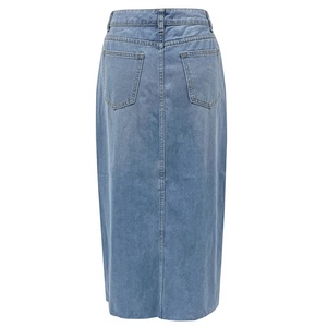 กระโปรงยีนส์ทรงเอเอวสูง - Product Image 1