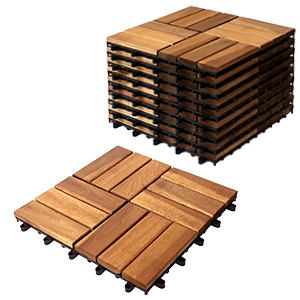 Baldosas de Madera de Acacia de Vietnam, Antideslizantes, Encajables, Impermeables, para Patio Exterior - Product Image 4