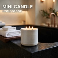 Mini pots à bougies modernes en céramique vides, cylindriques, pour la maison, la table, la décoration de mariage, blanc mat, noir, kaki, en gros