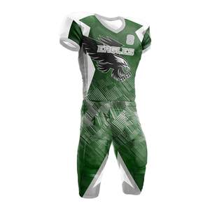 Uniformes de football américain de haute qualité pour jeunes et adultes Nom de l'équipe personnalisé Vêtements d'entraînement à coutures hautes - Product Image 3