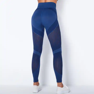 Venta al por mayor suave de cintura alta Leggings de entrenamiento Yoga Pantalones Gimnasio Leggings Para Mujeres Leggings personalizados para las señoras - Product Image 3