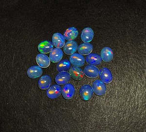 IGI certifié 5 carats opale de feu bleu éthiopien traité thermiquement cabochon ovale améthyste 9*11mm-20mm poire cristal GIA perle rouge naturelle - Product Image 2