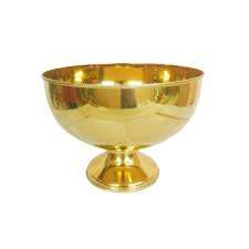 Cuenco para servir de Metal Chapado en latón para boda hecho a mano personalizado bajo diseño de flores cocina decorativo hecho a mano cuenco para servir de Metal - Product Image 2