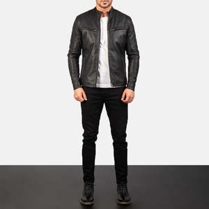 Chaqueta de Piel de Oveja Negra Reversible Iónica, Impermeable, con Cierre, de Alta Calidad para Hombre y Mujer, Talla XS para Otoño - Product Image 3