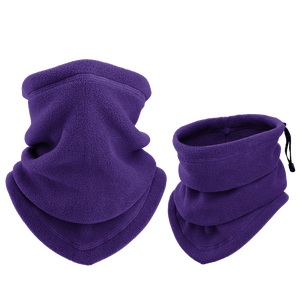 Soft Thermal Fleece Unisex Casual <b>Neck</b> Gaiter Adjustable Winter Face Cover - Product Image 2