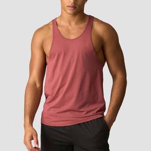 High Quality Cotton Men's Gym Tank Tops Stringer <b>Muscle</b> Fit Casual Plus Size Breathable Custom OEM Athletic Workout Clothing - Product Image 5