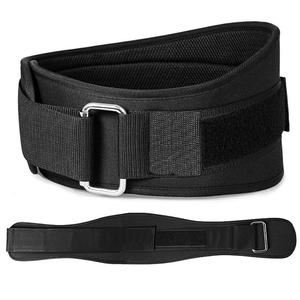 เข็มขัดออกกำลังกายหนังแกะสีดำ แบบรัดกระชับ ช่วยพยุงหลัง ไม่ลื่น ระบายอากาศได้ดี สำหรับการออกกำลังกายในยิม คุณสมบัติปรับแต่งได้ POWER HINT - Product Image 1