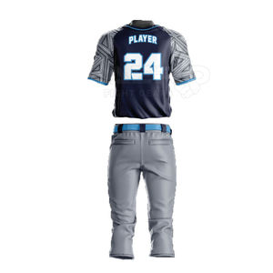 Uniformes de béisbol de entrenamiento de servicio OEM de bajo precio Nuevo diseño Transpirable Tallas grandes Conjunto de ropa de entrenamiento Estilo - Product Image 6