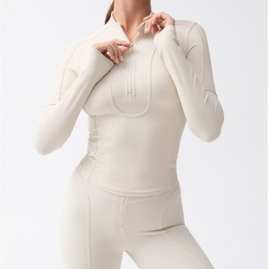 เสื้อแจ็คเก็ตแขนยาวมีซิปเสื้อฟิตเนสโยคะกีฬาแขนยาวระบายอากาศได้ดี - Product Image 6
