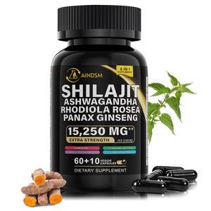 Cápsulas de Shilajit para Aumentar la Energía, Diseño Personalizado, Cápsulas de Shilajit del Himalaya, Ashwagandha, Ginseng, Cápsulas de Apoyo Inmunológico con Shilajit - Product Image 1