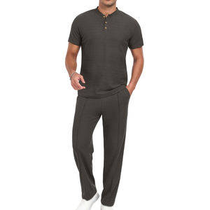 Producto de alta demanda, conjunto de chándales de verano para hombre con logotipo personalizado, ropa de calle ligera de nailon, chándal de verano para hombre - Product Image 5