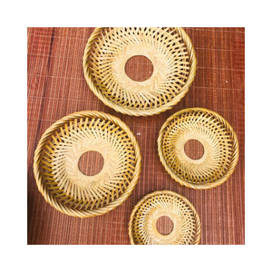 Premium Woven Bamboo <b>Trivet</b> Set, Natural Heat-Resistant Pads for Hot Dishes and Cookware - Product Image 1