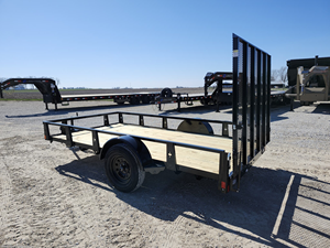 Remorque utilitaire 6x12 à essieu simple avec rampe de 5 pieds et capacité de charge de 2001 à 3000 kg - Product Image 3