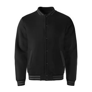 High Quality Customizable Wool Varsity Jackets Eco-Friendly Windproof Lightweight <b>Stand</b> Collar Casual High-Breathable Men's - Product Image 6