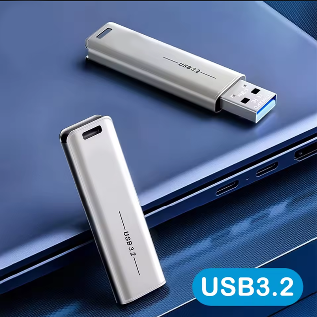 Zhisenova Custom Logo 32GB/64GB/128GB/256GB High Speed USB3.2 Metal Thumb Drive with CE/FCC/ROHS Certification 1-Year Warranty
