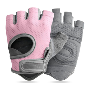 Guantes de Gimnasio para Levantamiento de Pesas, Medios Dedos, Guantes de Entrenamiento, Guantes de Cuero para Levantamiento de Pesas al por Mayor - Product Image 1