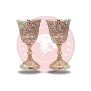 Grand gobelet à vin rond en métal couleur argent |   Tasse fantaisie au design de dragon |   Fournitures de cadeaux gothiques |   Articles de bar décoratifs |   Bon prix - Product Image 1