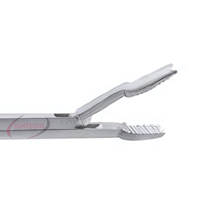 Pinzas Quirúrgicas Manuales JUERS de 4.5 mm con Mandíbula Larga para Microcirugía ORL, Instrumento Quirúrgico de Acero Inoxidable de Precisión, Certificación CE - Product Image 3