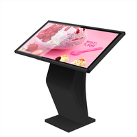 Kiosque tactile interactif numérique d'information sur pied pour intérieur, écran tactile PCAP de 43 pouces