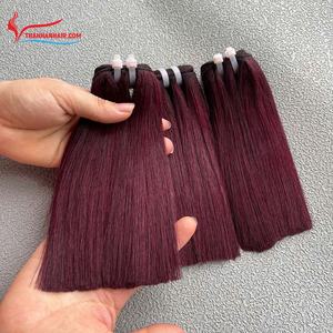 ¡¡¡AL POR MAYOR!!! Cabello liso natural de alta calidad, listo para enviar, disponible en color rojo, súper doblemente estirado - Product Image 4