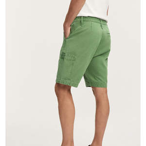 Shorts cargo grande taille respirants et légers couleur menthe avec taille haute, coupe ample et techniques de lavage - Product Image 2