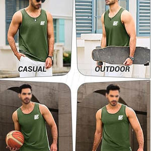 Débardeur de lutte pour hommes, vêtements d'entraînement, débardeur de lutte pour hommes pour les séances de lutte et les séances de gym - Product Image 4