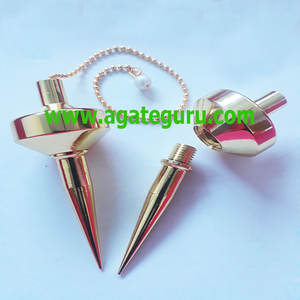 Long Conical Metal Pendulum for Reiki Universal Tools for Drowsing <b>Magnesia</b> <b>Crafts</b> - Product Image 1