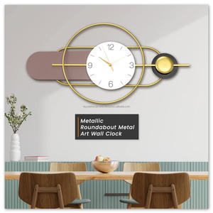 Horloge murale au design rustique, aspect moderne pour la décoration de bureau à domicile, fabrication artisanale - Product Image 5