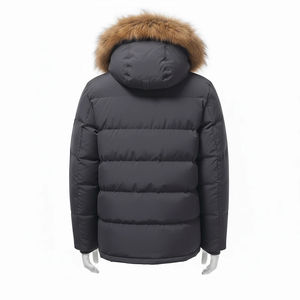 Dropshipping Custom Polyester Winter Private Label Puffer Coat Puffer <b>Jacket</b> Detachable Hood <b>Men</b> - Product Image 6