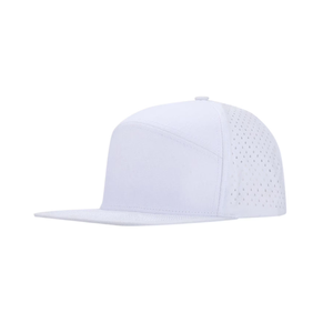 Golf Hat Flat Brim Custom Solid Blank Waterproof OEM ODM Structured 6 Panel <b>Plain</b> Laser Cut Perforated Sport <b>Cap</b> For Running <b>Cap</b> - Product Image 6