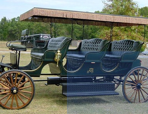 Vagón de Tren Turístico Eléctrico con Cabina Tipo Carreta de Caballos - Product Image 6